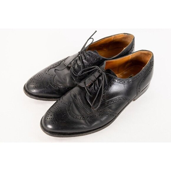 Cole Haan Vintage Green Label Wingtip Oxford Black Dress Shoe Mens 11 main image 5